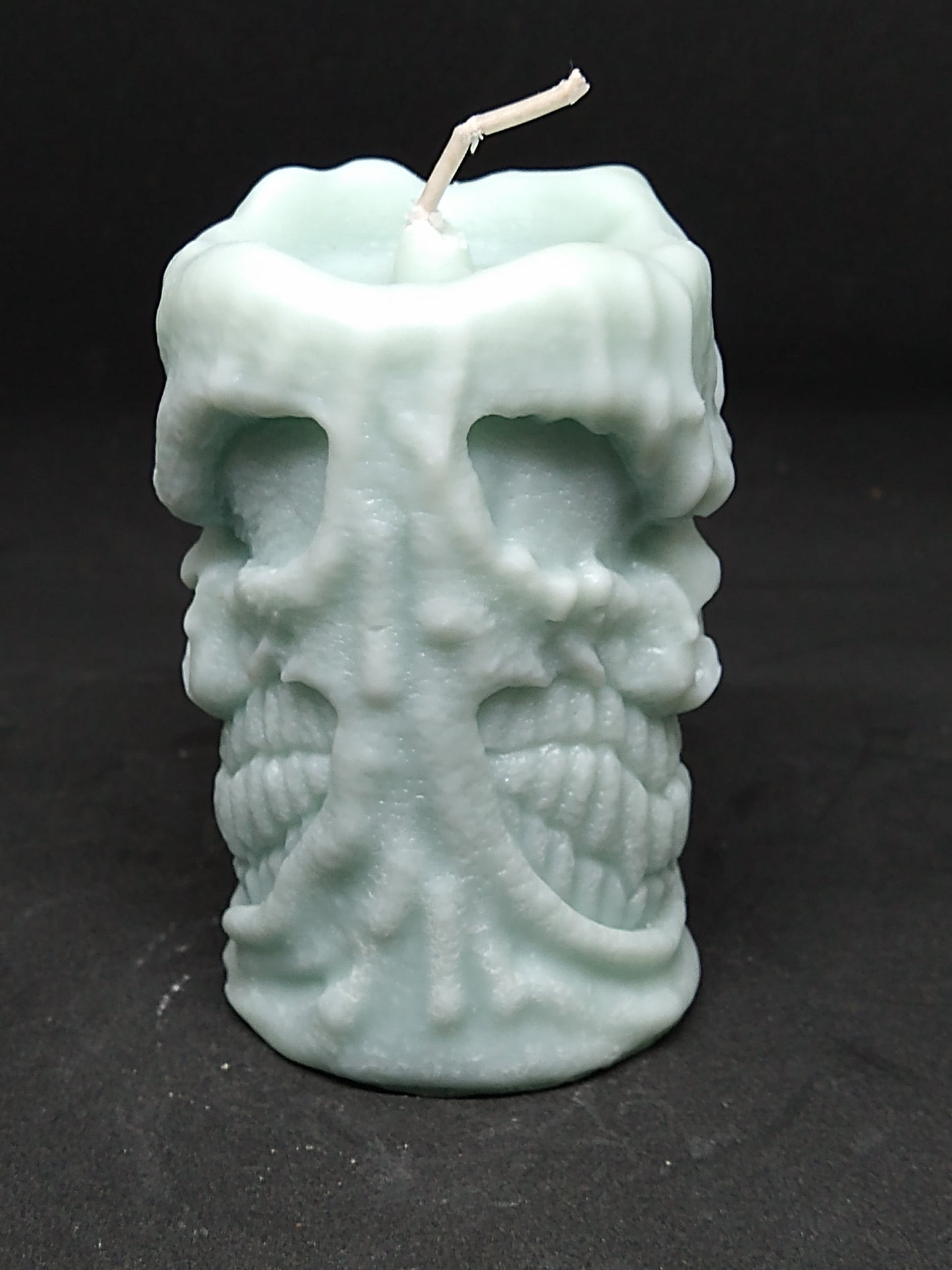 tiki skull candle