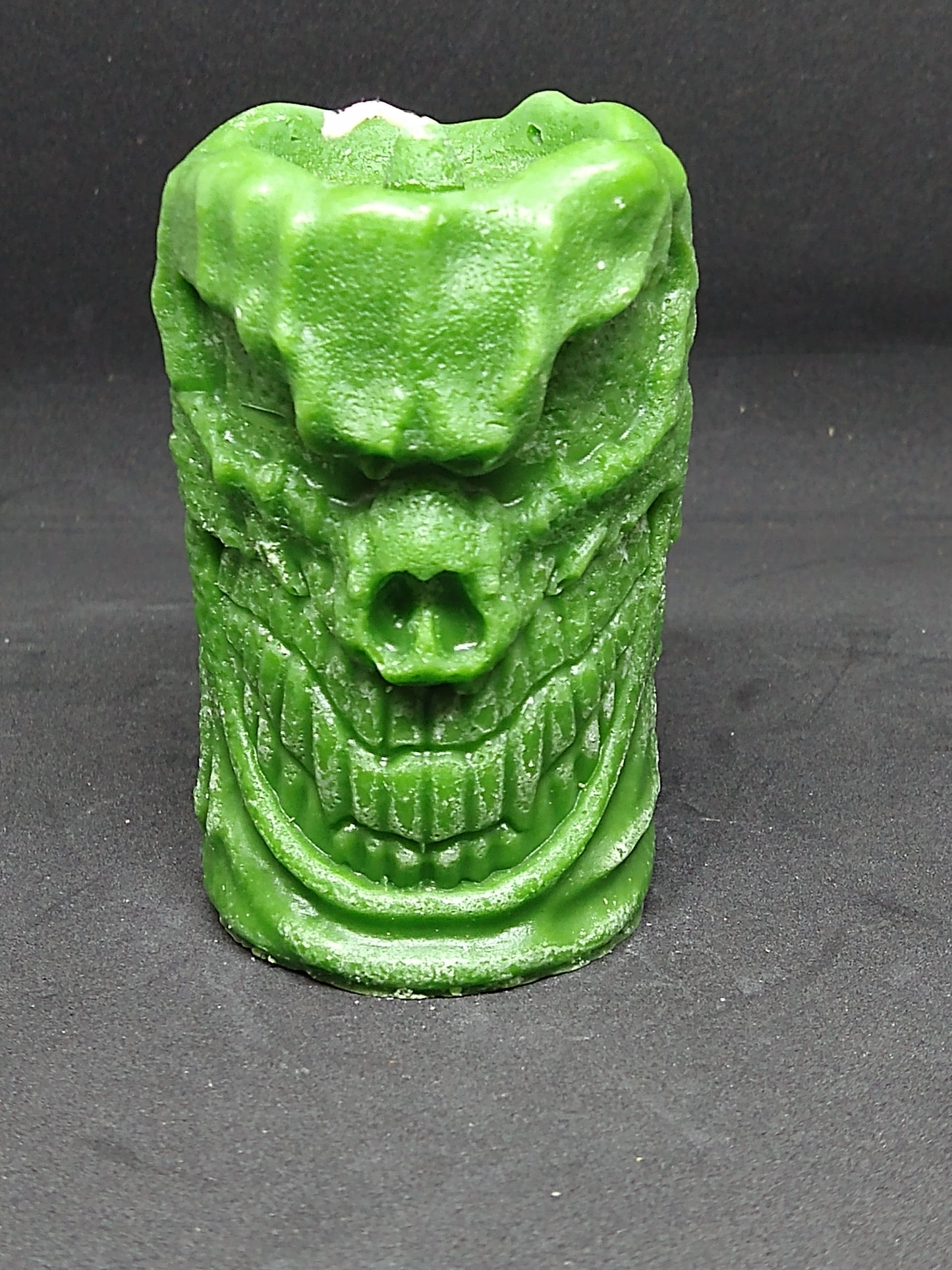 tiki skull candle