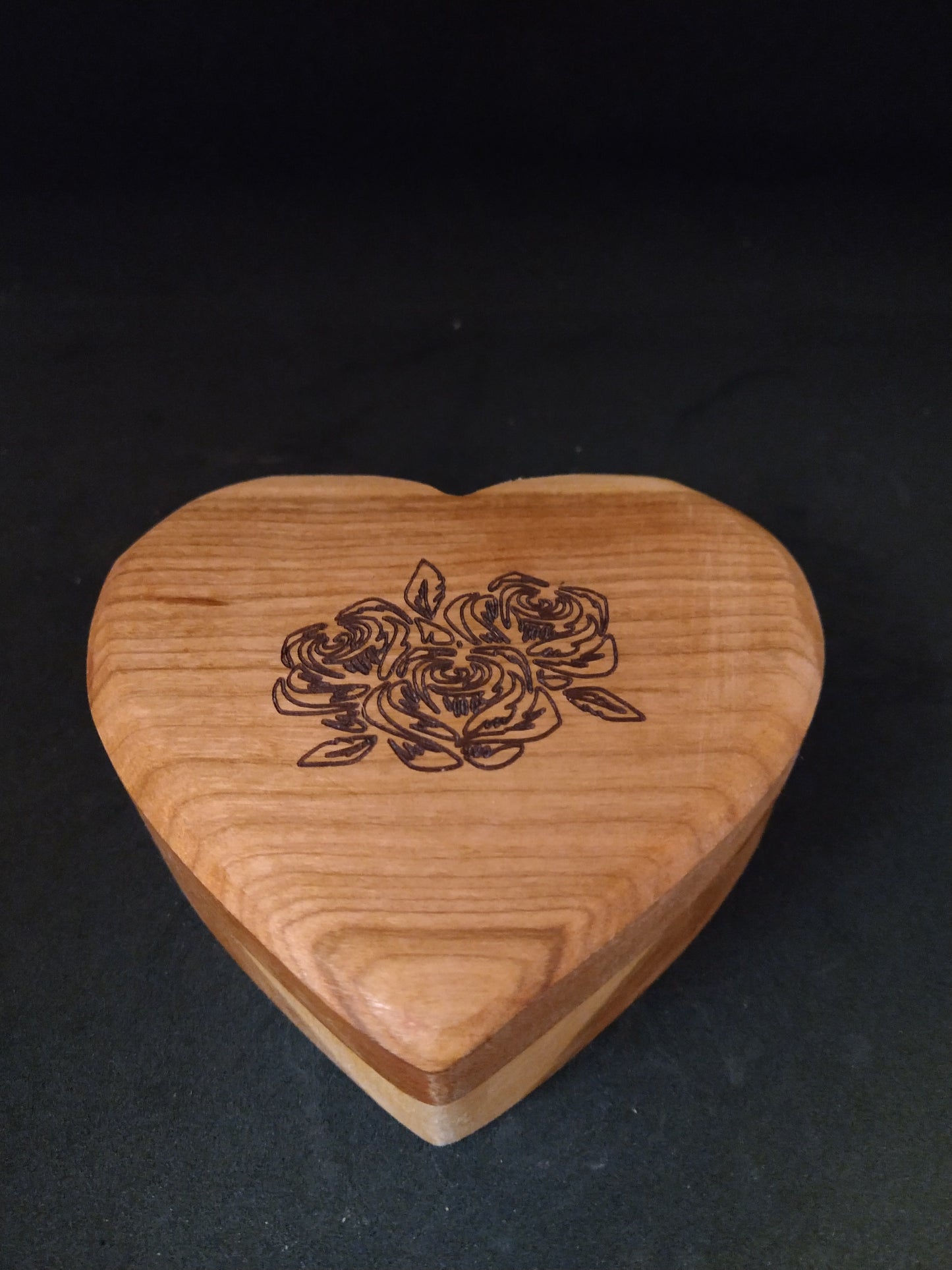 Heart Shaped Wooden Keepsake Box