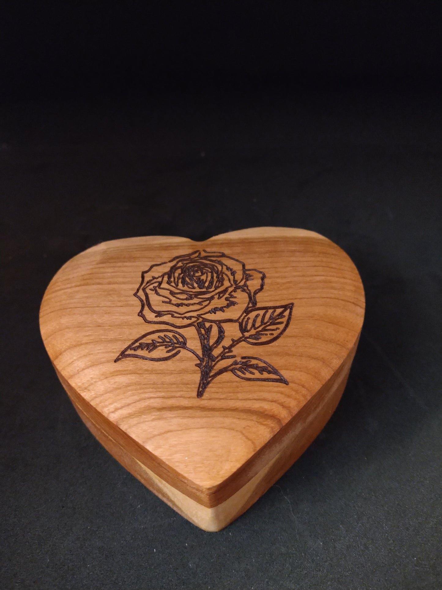 Heart Shaped Wooden Keepsake Box