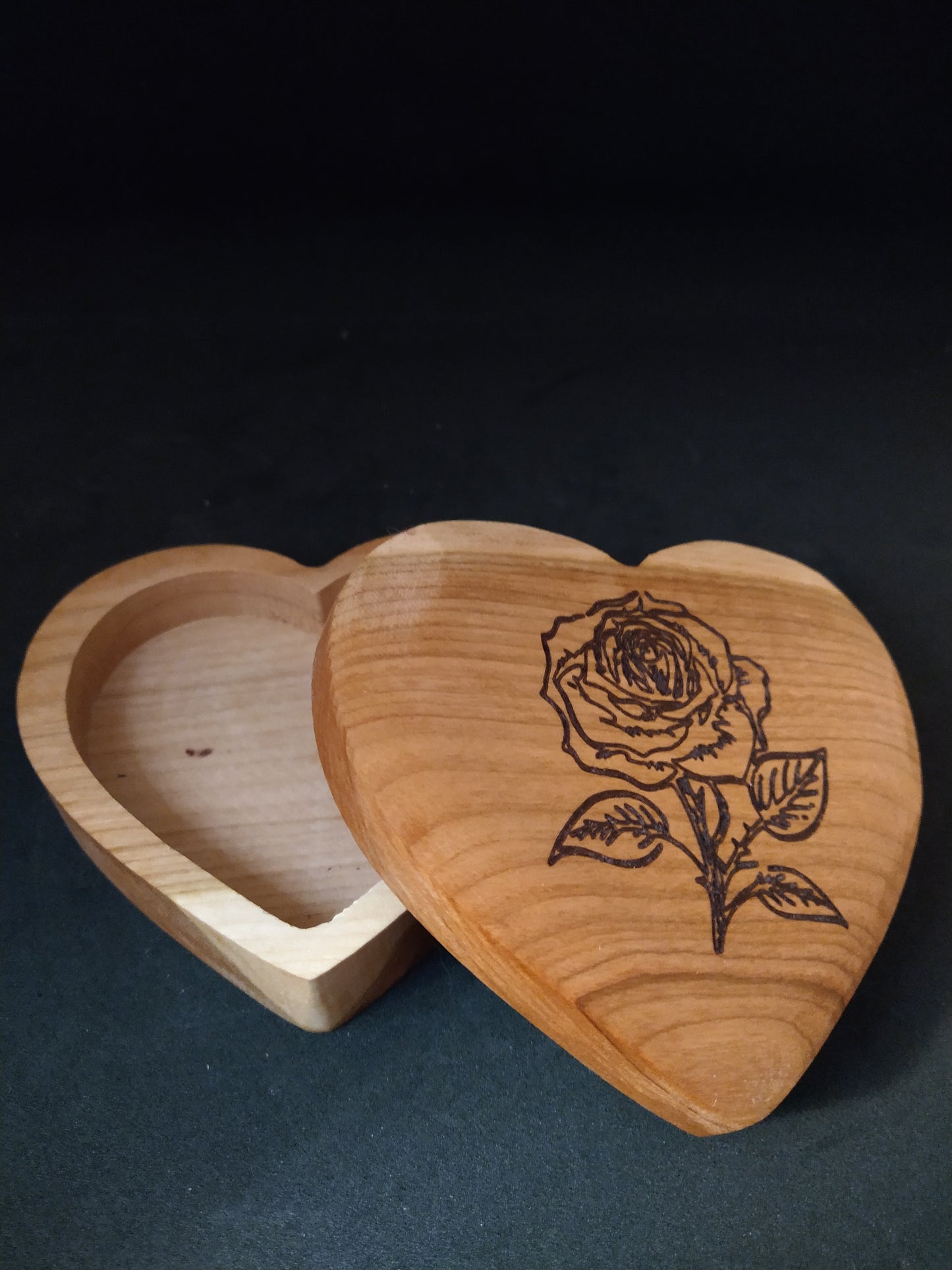 Heart Shaped Wooden Keepsake Box